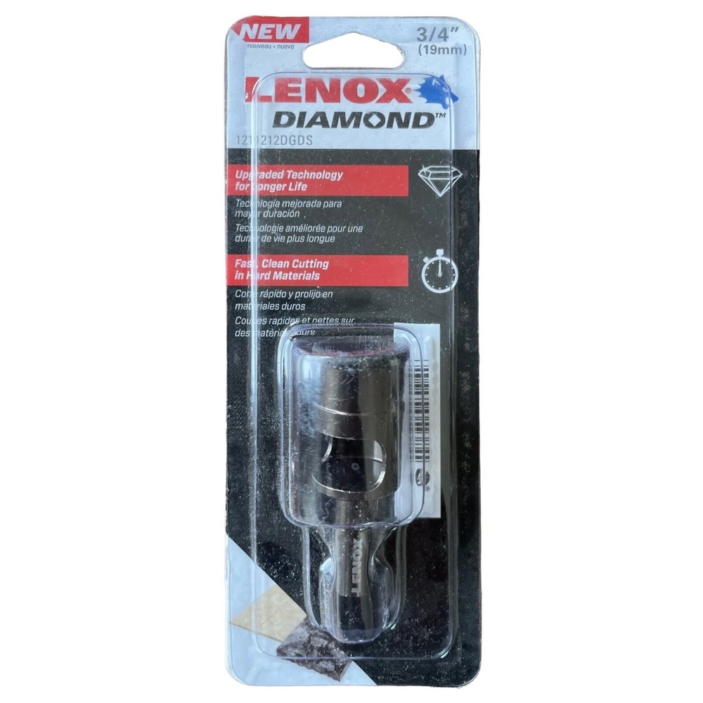 Lenox Diamond Grit Hole Saw 3/4" 1211212DGDS  ~ NEW FAST FREE SHIPPING‎